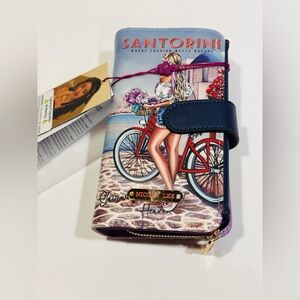 Nicole Lee U.S.A TRIFOLD PHONE CASE CROSSBODY WALLET